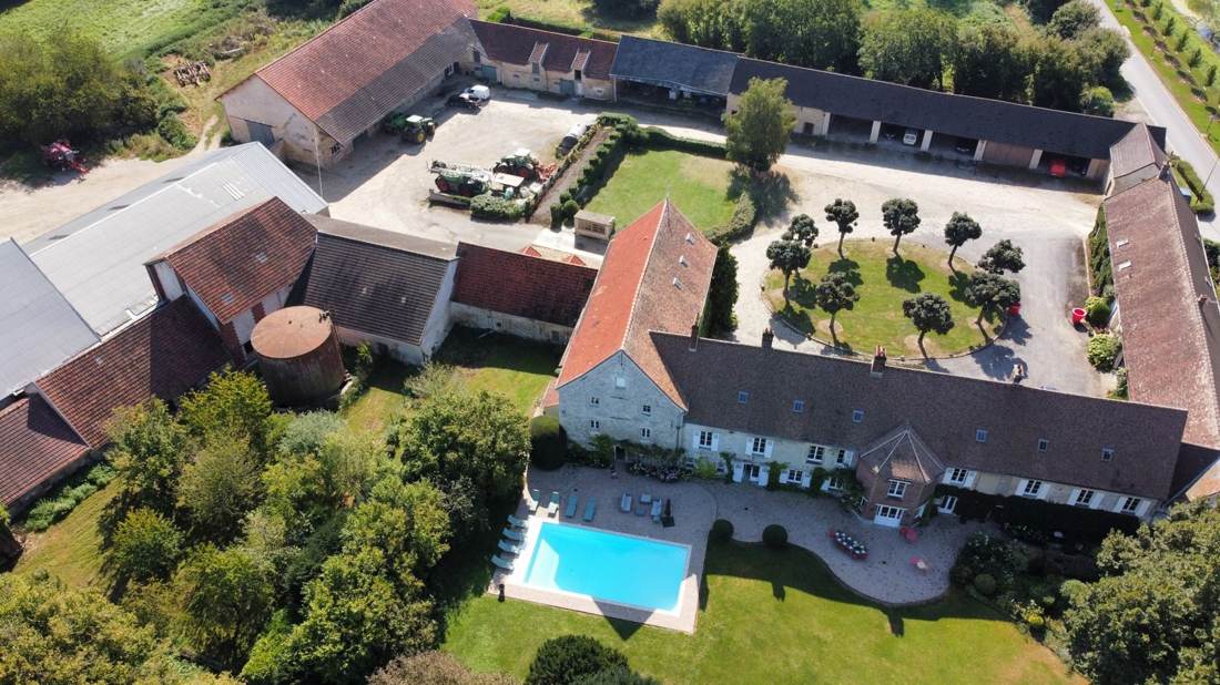Vue aérienne du domaine